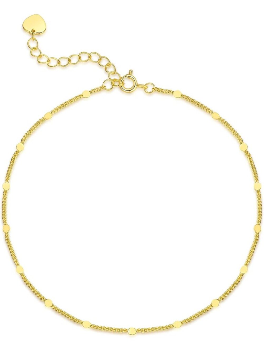 14K Gold Anklet for Women | Dainty Gold Ankle Bracelet | Elegant Foot Jewelry